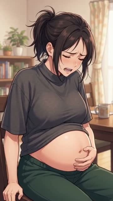 椅子から立てない…お腹を抱えて必死に耐える