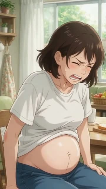 陣痛の波きた…