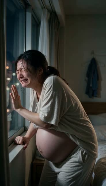 声を殺して痛みに耐える若妻。どう?