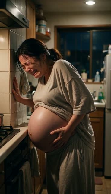 眉根を寄せていきむ人妻。わかる人にはわかる。